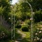 Preview: DanDiBo Rose Arch Metal Stable Galvanized 120 cm Wide Climbing Arch 96518 Garden Arch Gateway Round Arch Plant Arch Solid Hot-Dip Galvanized Garden Weatherproof Wrought Iron