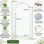 Preview: DanDiBo Rose Arch Metal Stable Galvanized 120 cm Wide Climbing Arch 96518 Garden Arch Gateway Round Arch Plant Arch Solid Hot-Dip Galvanized Garden Weatherproof Wrought Iron