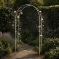 Preview: DanDiBo Rose Arch Metal Stable Galvanized 120 cm Wide Climbing Arch 96518 Garden Arch Gateway Round Arch Plant Arch Solid Hot-Dip Galvanized Garden Weatherproof Wrought Iron