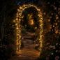Preview: DanDiBo Rose Arch Metal Stable Galvanized 120 cm Wide Climbing Arch 96518 Garden Arch Gateway Round Arch Plant Arch Solid Hot-Dip Galvanized Garden Weatherproof Wrought Iron