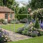Preview: DanDiBo Rose Arch Made of Metal, Stable Galvanized, 120 cm Wide, Climbing Arch 96521, Garden Arch, Archway, Round Arch, Plant Arch, Solid Hot-Dip Galvanized Garden Metal, Weatherproof Solid Iron
