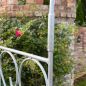 Preview: DanDiBo Rose Arch Made of Metal, Stable Galvanized, 120 cm Wide, Climbing Arch 96521, Garden Arch, Archway, Round Arch, Plant Arch, Solid Hot-Dip Galvanized Garden Metal, Weatherproof Solid Iron