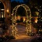 Preview: DanDiBo Rose Arch Made of Metal, Stable Galvanized, 120 cm Wide, Climbing Arch 96521, Garden Arch, Archway, Round Arch, Plant Arch, Solid Hot-Dip Galvanized Garden Metal, Weatherproof Solid Iron