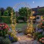 Preview: DanDiBo Rose Arch Made of Metal, Stable Galvanized, 120 cm Wide, Climbing Arch 96521, Garden Arch, Archway, Round Arch, Plant Arch, Solid Hot-Dip Galvanized Garden Metal, Weatherproof Solid Iron