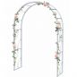 Preview: DanDiBo Metal Rose Arch Stable Galvanized 150 cm Wide Climbing Arch 96516 Garden Arch Gateway Round Arch Plant Arch Solid Hot-Dip Galvanized Garden Weatherproof Solid Iron