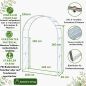Preview: DanDiBo Metal Rose Arch Stable Galvanized 150 cm Wide Climbing Arch 96516 Garden Arch Gateway Round Arch Plant Arch Solid Hot-Dip Galvanized Garden Weatherproof Solid Iron