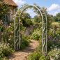 Preview: DanDiBo Metal Rose Arch Stable Galvanized 150 cm Wide Climbing Arch 96516 Garden Arch Gateway Round Arch Plant Arch Solid Hot-Dip Galvanized Garden Weatherproof Solid Iron