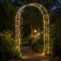 Preview: DanDiBo Rosenbogen aus Metall Stabil Verzinkt 150 cm Breit Rankbogen 96520 Gartenbogen Torbogen Rundbogen Pflanzbogen Massiv Feuerverzinkt Garten Wetterfest Volleisen