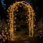 Preview: DanDiBo Metal Rose Arch Stable Galvanized 150 cm Wide Trellis Arch 96524 Garden Arch Gate Arch Round Arch Plant Arch Solid Hot-Dip Galvanized Garden Weatherproof Solid Iron