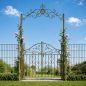 Preview: DanDiBo Metal Rose Arch with Gate, Sturdy, 130 cm Wide, Climbing Plant Arch 93997, Garden Arch, Gate Arch, Round Arch, Heavy-Duty, Weather-Resistant