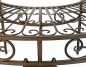 Preview: DanDiBo round bench metal weatherproof brown ? 135 cm tree bench 96188 garden bench park bench seat