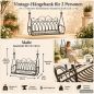 Preview: DanDiBo Outdoor Hanging Swing Bench for 2 People, Garden Swing without Frame, Model 1868, Metal Hanging Bench with Chain, Weather-Resistant