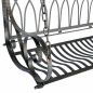 Preview: DanDiBo Schaukelbank Outdoor zum Hängen 2 Sitzer Hollywoodschaukel ohne Gestell 18688 Garden Swing Hängebank Metall mit Kette Gartenschaukel Wetterfest