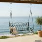 Preview: DanDiBo Schaukelbank Outdoor zum Hängen 2 Sitzer Hollywoodschaukel ohne Gestell 18688 Garden Swing Hängebank Metall mit Kette Gartenschaukel Wetterfest