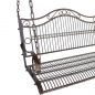 Preview: DanDiBo Outdoor Hanging Swing Bench 2-Seater Hollywood Swing without Frame 82505 Garden Swing Metal Hanging Bench with Chain Weatherproof