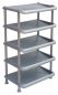 Preview: DanDiBo shoe rack plastic 93901 Stackable shoe rack Open shoe rack with 5 levels Grey shoe cabinet