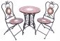 Preview: Seating group Merano 12001-2 Garden table + 2 pcs. Garden chair Mosaic table 2x chair