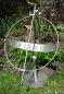 Preview: DanDiBo Sonnenuhr Edelstahl für den Garten 70 cm Rostfrei mit Säule Ausrichtbar Wetterfest Gartenuhr Modern Metall