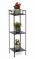 Preview: DanDiBo Standregal Schwarz Metall mit 3 Ebenen 100 cm Küche Regal Stehend Küchenregal Schmal 96123 Metallregal Regal Eisen