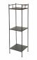 Preview: DanDiBo Standregal Schwarz Metall mit 3 Ebenen 100 cm Küche Regal Stehend Küchenregal Schmal 96123 Metallregal Regal Eisen