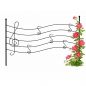 Preview: DanDiBo Garden Fence 50 cm Height 80 cm Width Metal Pond Fence Fence Panels Mobile Fence Melody Black Trellis Plant Support