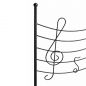 Preview: DanDiBo Garden Fence 50 cm Height 80 cm Width Metal Pond Fence Fence Panels Mobile Fence Melody Black Trellis Plant Support