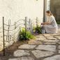 Preview: DanDiBo Garden Fence 50 cm Height 80 cm Width Metal Pond Fence Fence Panels Mobile Fence Melody Black Trellis Plant Support
