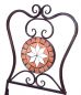 Preview: DanDiBo garden chair metal mosaic Merano chair 12002 H-95 cm metal chair Mediterranean weatherproof bistro chair garden furniture folding chair with natural stone