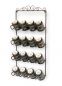 Preview: DanDiBo Tassenhalter Wand Metall Hakenleiste mit 16 Haken Braun 75 cm Tassenhaken Küche Vintage Antik Becherhalter Tassenständer Tassenregal Wandmontage