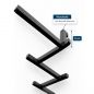 Preview: DanDiBo Wall Mug Holder Mug Rack Cup Stand 10 Hooks Black Metal 96280 Mug Organizer Storage Coffee Cup Rack Dish Towel Holder Kitchen