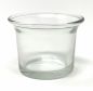 Preview: 6x tealight glasses tealight holder glass tealight glass clear curved 4.5 cm high candle holder