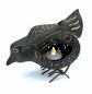 Preview: DanDiBo tea light holder metal figure small lantern chicken for 1 tea light bird 19 cm candle holder 93403 vintage funny