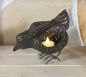 Preview: DanDiBo tea light holder metal figure small lantern chicken for 1 tea light bird 19 cm candle holder 93403 vintage funny