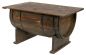 Preview: DanDiBo coffee table living room vintage halved wine barrel 5084-H 80 cm wooden side table wine rack barrel bar