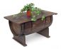 Preview: DanDiBo coffee table living room vintage halved wine barrel 5084-H 80 cm wooden side table wine rack barrel bar