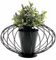 Preview: DanDiBo Tischdeko Wohnzimmer Pflanzgefäß Metall Schwarz Matt Rund Ø 36 cm Blumenständer KW442 Blumenschale Modern Pflanzenständer Pflanzenvase Vintage