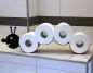 Preview: DanDiBo Toilettenpapierhalter Raupe WC Ersatzrollenhalter Wandmontage Schwarz Metall Papierhalter Rollenhalter