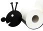 Preview: DanDiBo Toilettenpapierhalter Raupe WC Ersatzrollenhalter Wandmontage Schwarz Metall Papierhalter Rollenhalter