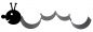 Preview: DanDiBo Toilettenpapierhalter Raupe WC Ersatzrollenhalter Wandmontage Schwarz Metall Papierhalter Rollenhalter
