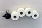 Preview: DanDiBo Toilettenpapierhalter Raupe WC Ersatzrollenhalter Wandmontage Schwarz Metall Papierhalter Rollenhalter
