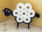 Preview: DanDiBo Toilet roll holder Black Wood Sheep Toilet roll holder Toilet roll holder Free-standing Toilet paper holder Toilet roll holder