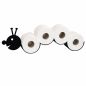 Preview: DanDiBo Toilet Paper Holder Black Metal Caterpillar Toilet Roll Holder Freestanding or Wall-Mounted WC Spare Roll Holder Paper Holder Toilet Paper Storage