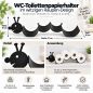 Preview: DanDiBo Toilet Paper Holder Black Metal Caterpillar Toilet Roll Holder Freestanding or Wall-Mounted WC Spare Roll Holder Paper Holder Toilet Paper Storage
