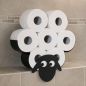 Preview: DanDiBo Toilet Paper Holder Black Metal Sheep Toilet Roll Holder Freestanding or Wall-Mounted Spare Roll Holder Paper Holder Roll Storage Toilet Paper Storage