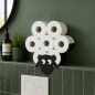 Preview: DanDiBo Toilet Paper Holder Black Metal Sheep Toilet Roll Holder Freestanding or Wall-Mounted Spare Roll Holder Paper Holder Roll Storage Toilet Paper Storage