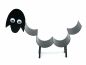 Preview: DanDiBo Toilettenpapierhalter Schwarz Metall Schaf mit Wackelaugen WC Rollenhalter Freistehend WC Papierhalter Toilettenrollenhalter