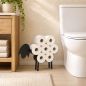 Preview: DanDiBo Freestanding Toilet Paper Holder Black Metal 93848 Sheep Toilet Roll Holder WC Roll Stand Freestanding Toilet Paper Storage