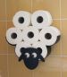 Preview: DanDiBo Toilettenpapierhalter Wandmontage Schwarz Metall Schaf WC Ersatzrollenhalter Papierhalter Rollenhalter