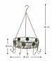 Preview: DanDiBo Topfhänger 96006 Pfannenhänger D-39 cm Deckenregal Hängeregal Hänger Wurstkrone