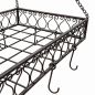 Preview: DanDiBo Topfhänger Deckenregal Hängekorb Braun Cocina 65 cm Hängeregal Wurstkrone Korb Küche Regal Küchenkrone